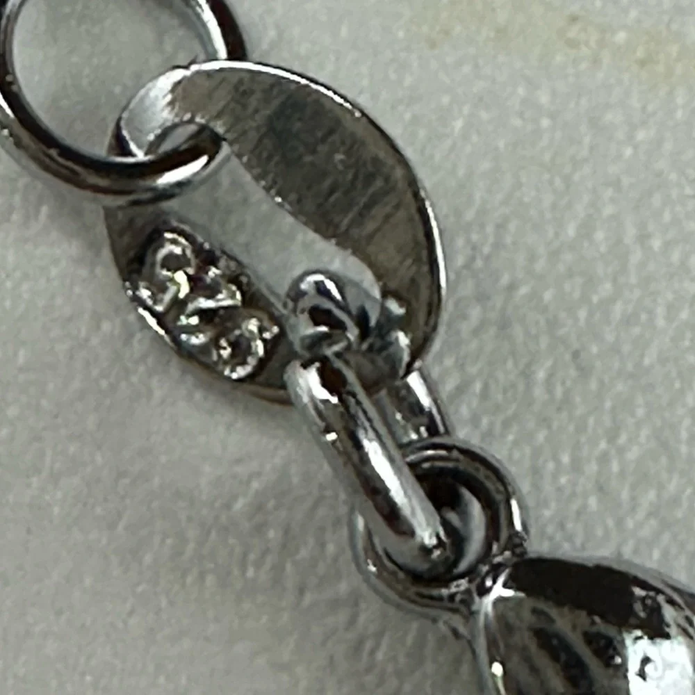 Dendritic Agate Teardrop Pendant in Silver 925 Setting on Silver 925 Chain - Picture 8 of 16
